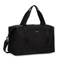 ECOHUB Easyjet 30L Cabin Bag - 45x36x20 Underseat Travel Flight Bag with Foldable Carry On, Removable Wet Pocket, Waterproof Overnight Holdall for Women (Black)