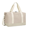 ECOHUB Easyjet 30L Cabin Bag - 45x36x20 Underseat Travel Flight Bag with Foldable Carry On, Removable Wet Pocket, Waterproof Overnight Holdall for Women (Beige)