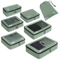 ECOHUB Packing Cubes 7 PCS Travel Organiser - Recycled PET Eco Friendly Shoes & Accessories Storage Bags