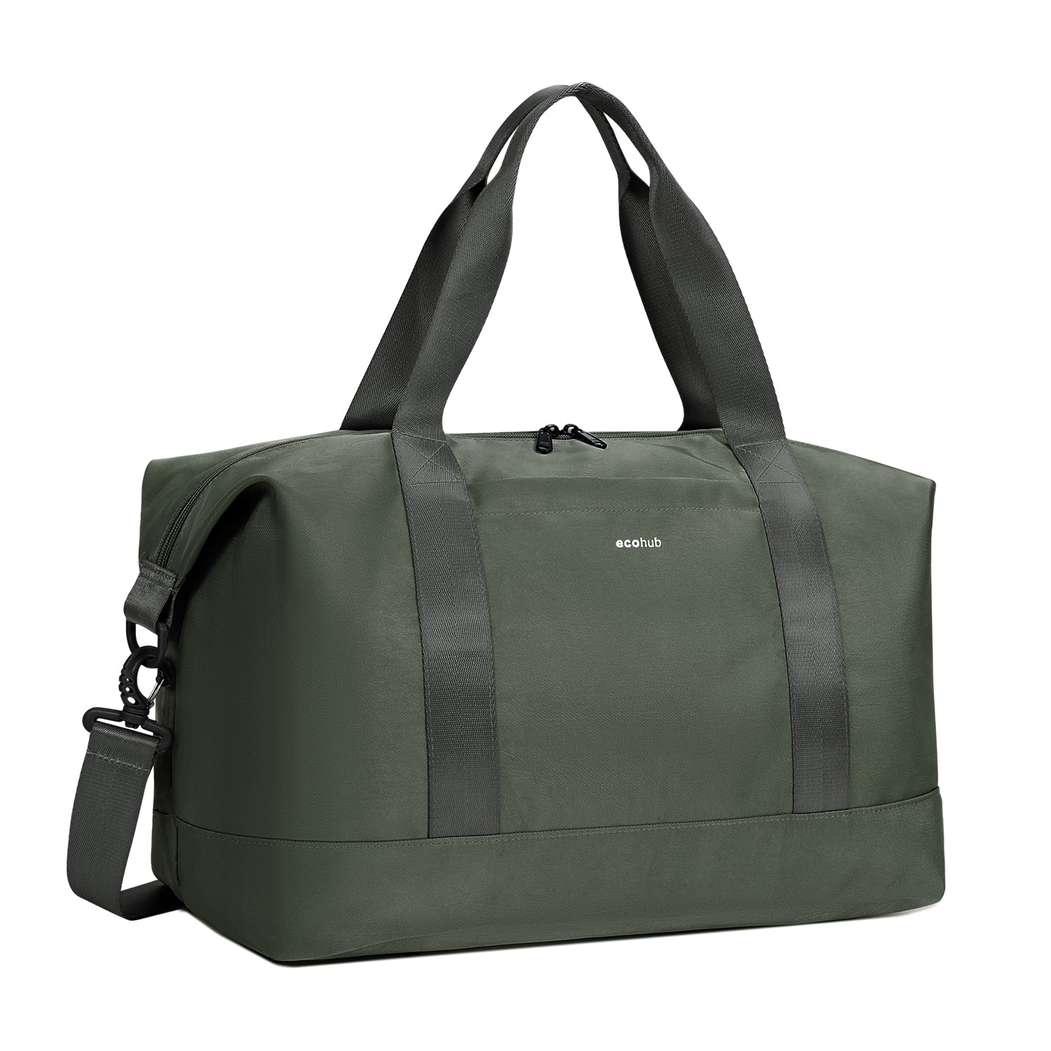 ECOHUB Easyjet 30L Cabin Bag 45x36x20 Underseat Travel Flight Bag Foldable Carry On with Removable Wet Pocket Waterproof Overnight for Women (Green)