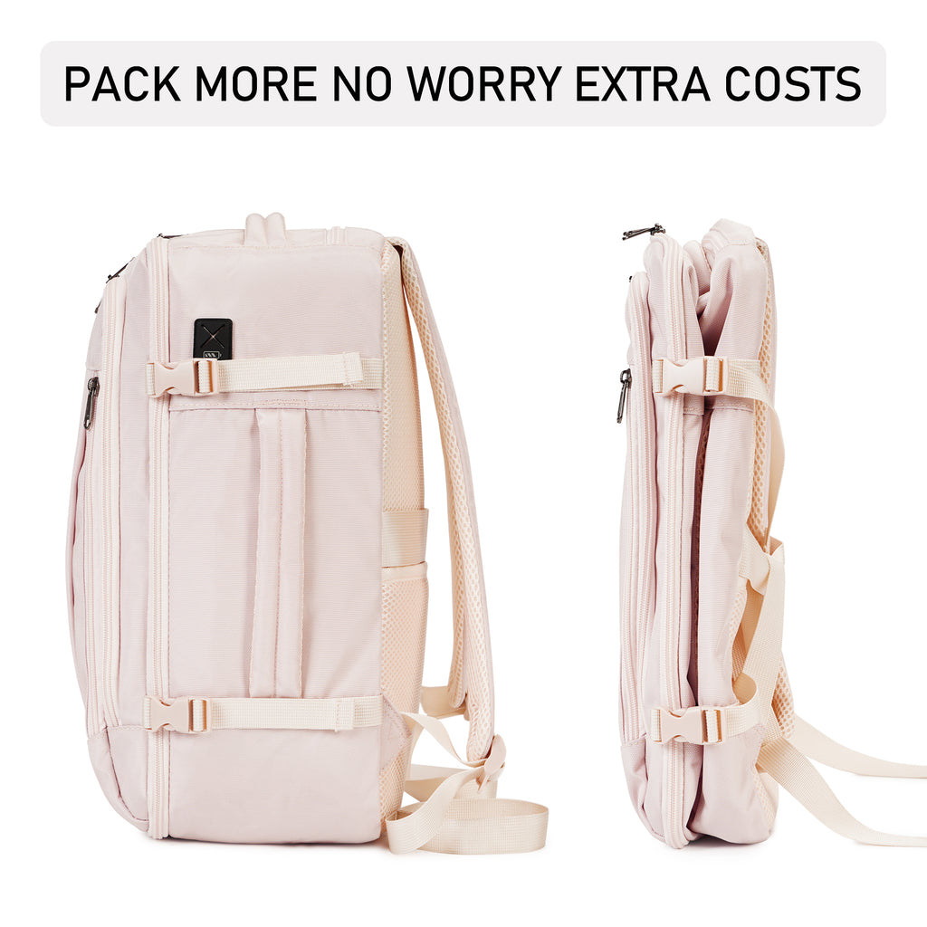 ECOHUB 20L Max Ryanair Cabin Bag 40x20x25 Underseat Backpack Carry on Bag Hand Luggage Backpack with USB Port Recycled PET Eco Friendly Rucksack for Women & Men(Patented)
