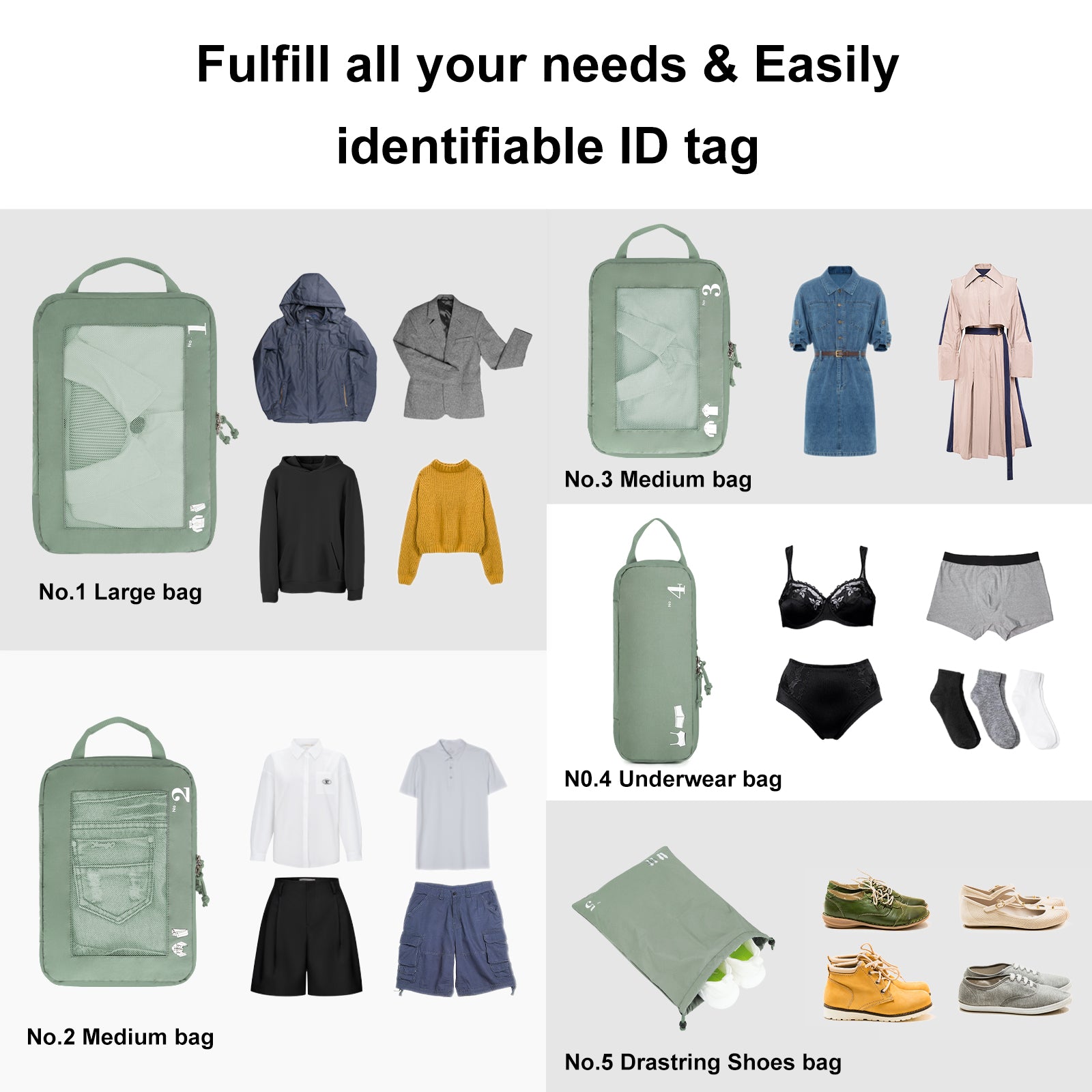 ECOHUB Compression Packing Cubes