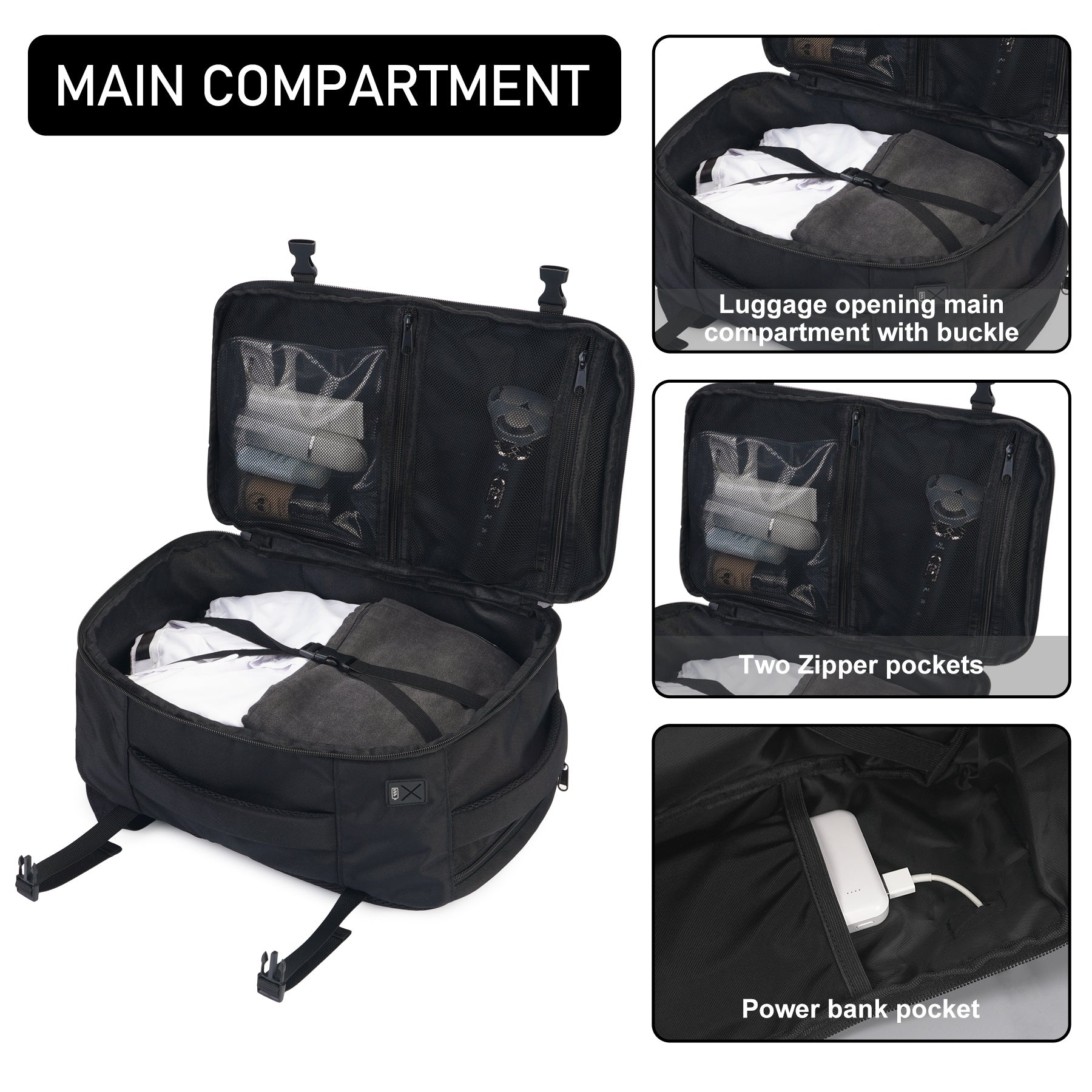 ECOHUB Travel Backpack for Ryanair Airline