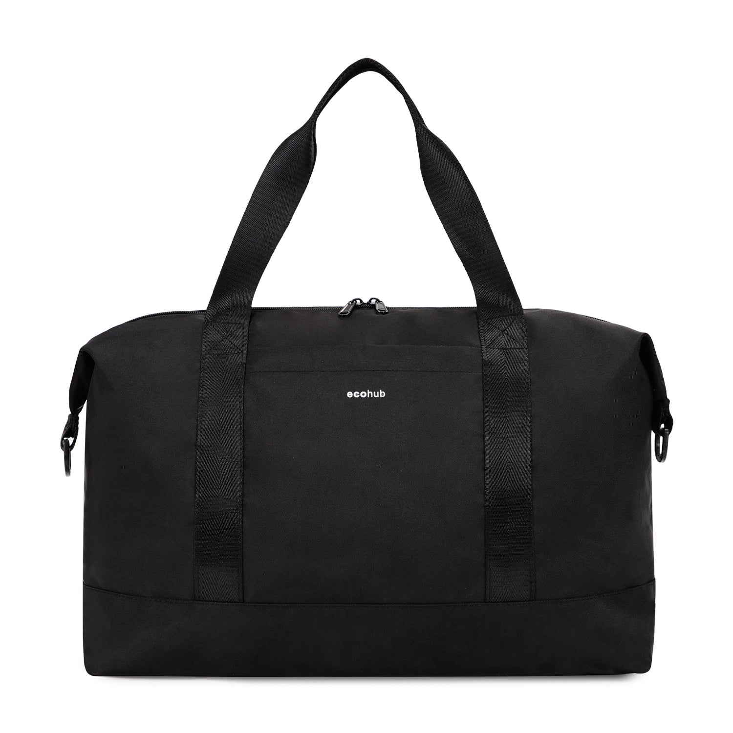 ECOHUB Easyjet 30L Cabin Bag - 45x36x20 Underseat Travel Flight Bag with Foldable Carry On, Removable Wet Pocket, Waterproof Overnight Holdall for Women (Black)