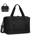ECOHUB for Ryanair Cabin Bags 40x30x20, Expandable Underseat Hand Luggage Bag, Foldable Carry On Bag with Removable Wet Pocket, Water-Resistant Overnight Hospital Weekend Bag for Women