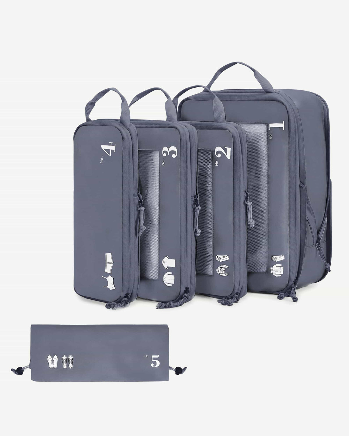 5-Piece Compression Packing Cubes Set
