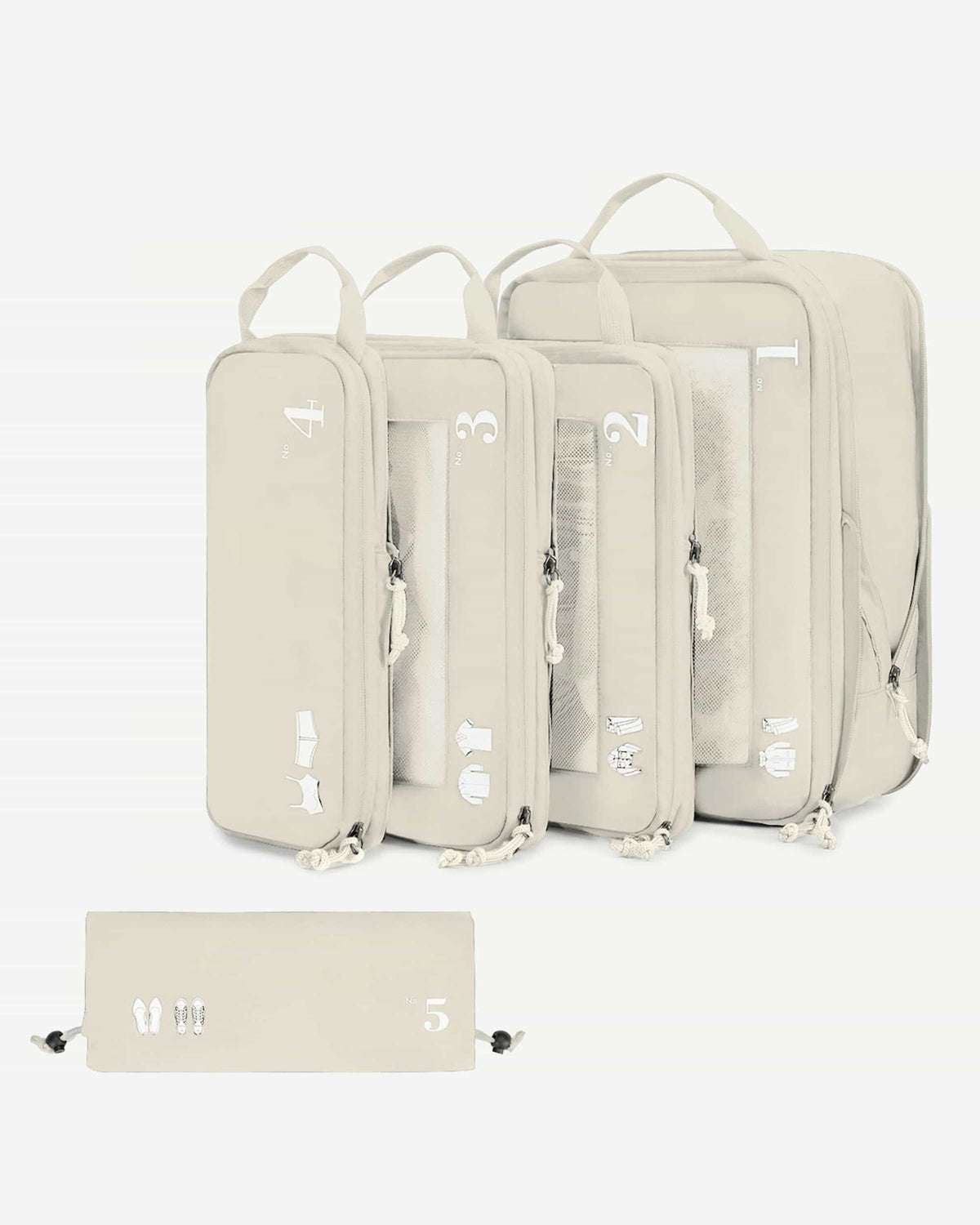 5-Piece Compression Packing Cubes Set
