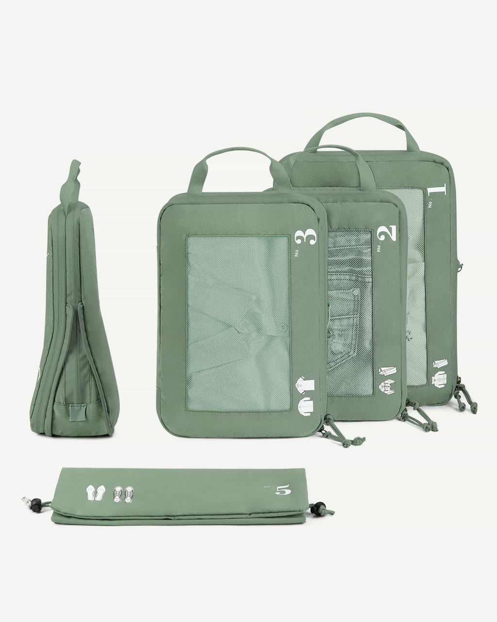 5-Piece Compression Packing Cubes Set
