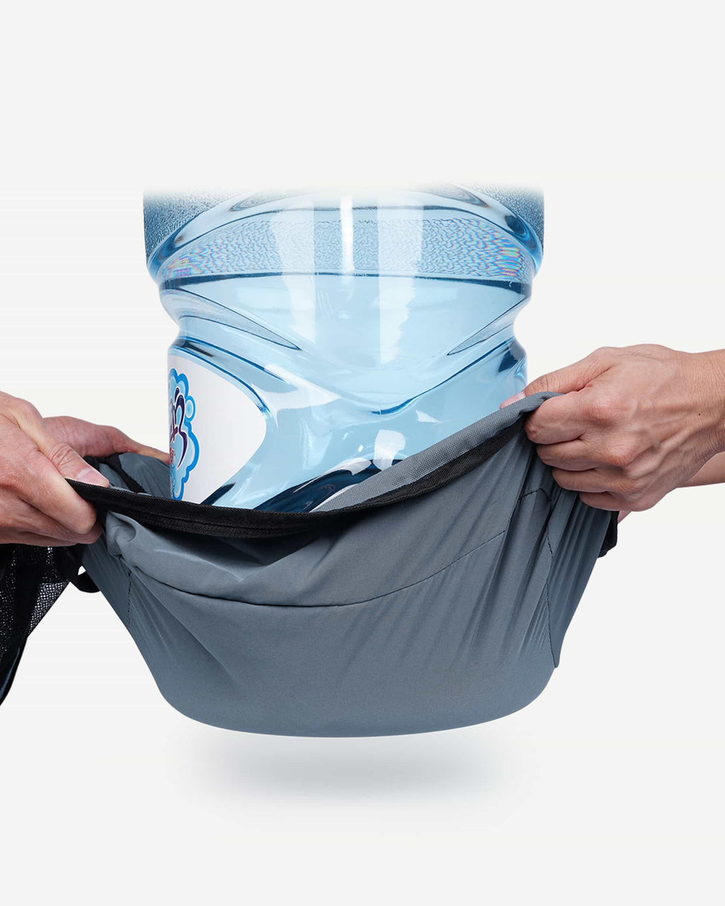 Grey packing cube set arranged for travel organization