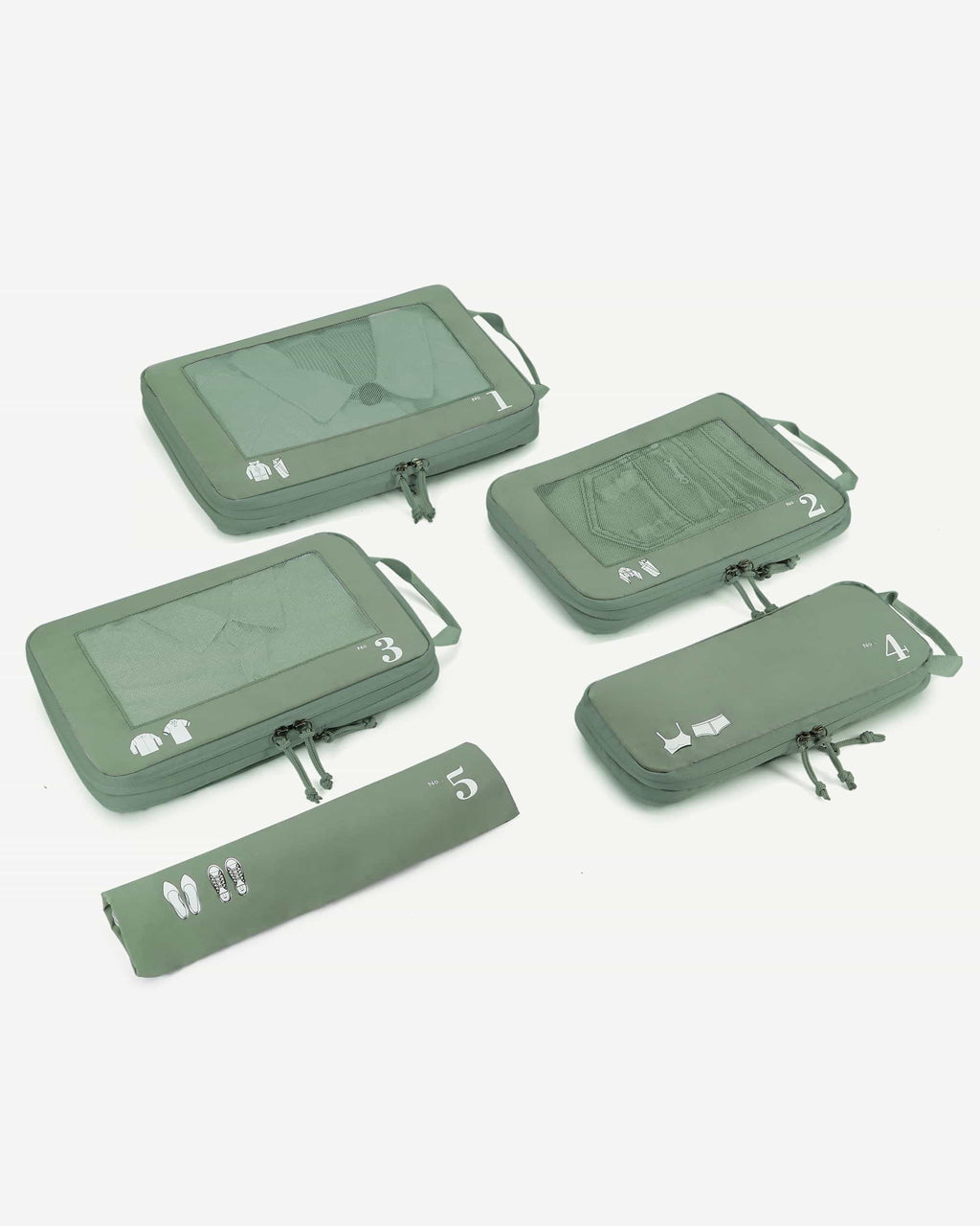 5-Piece Compression Packing Cubes Set