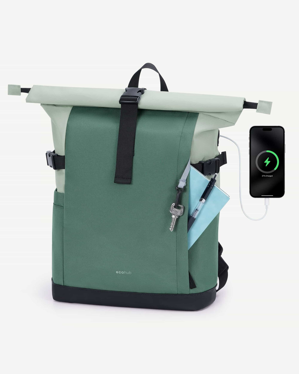 Rolltop Laptop Backpack for Work & Travel