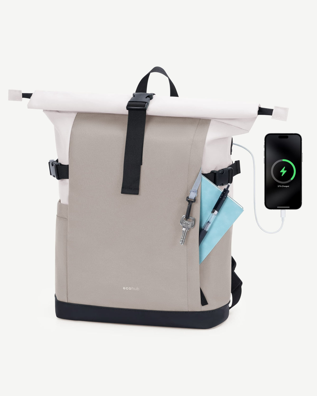Rolltop Laptop Backpack for Work & Travel