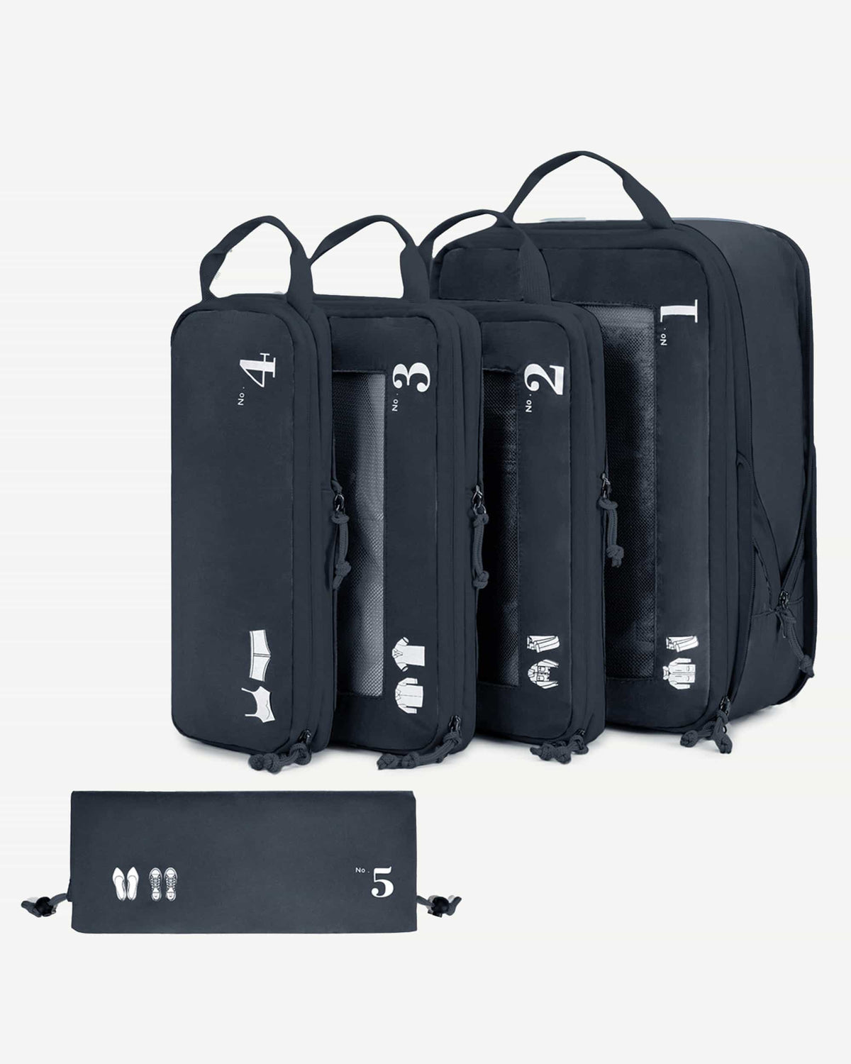 5-Piece Compression Packing Cubes Set