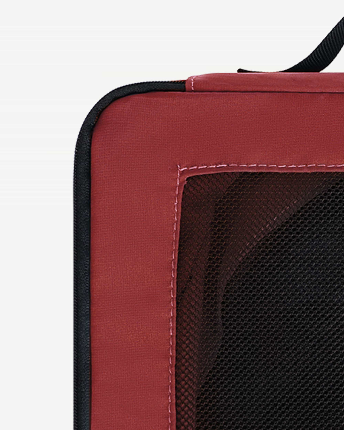 Red packing cube set showing organization details