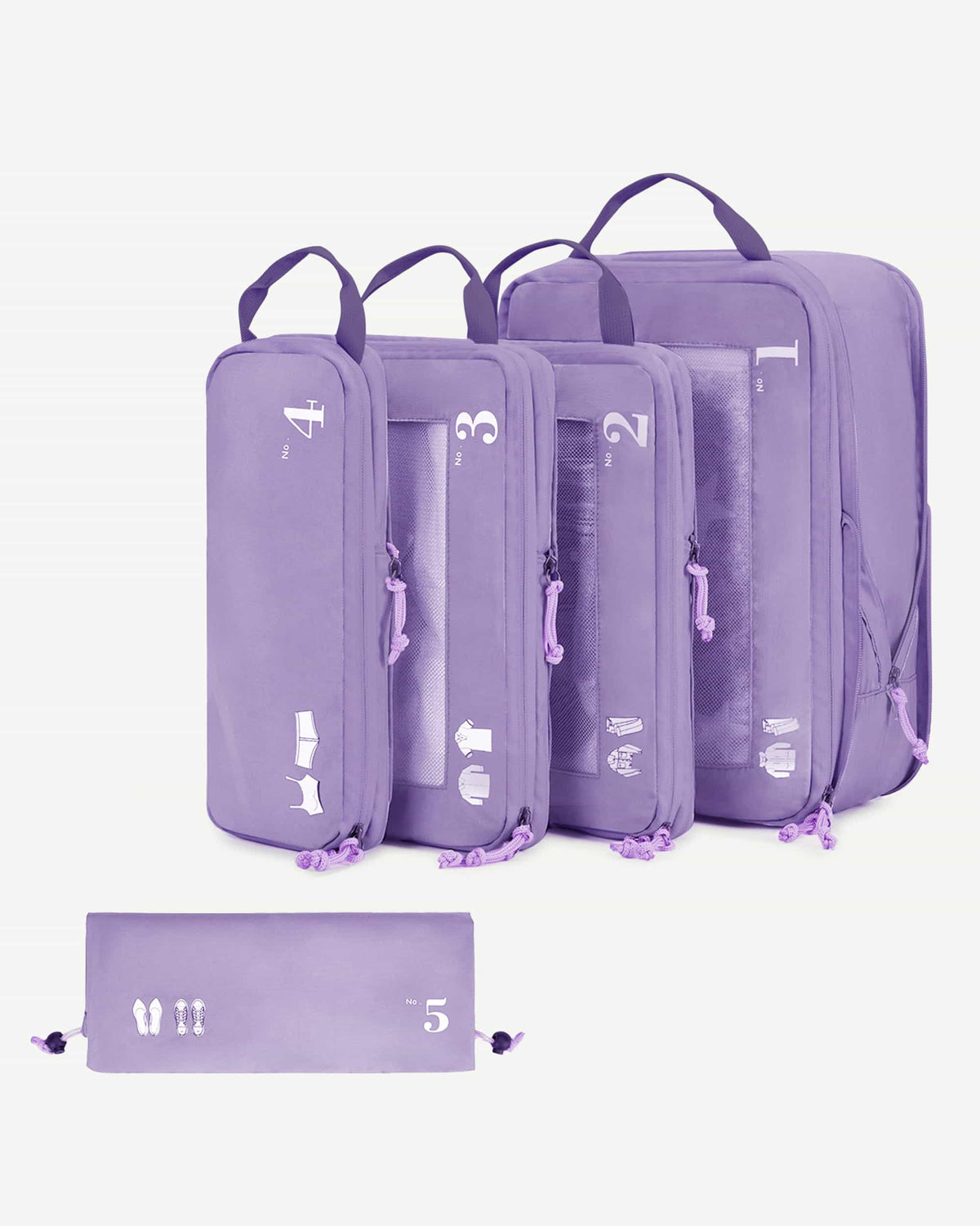 5-Piece Compression Packing Cubes Set