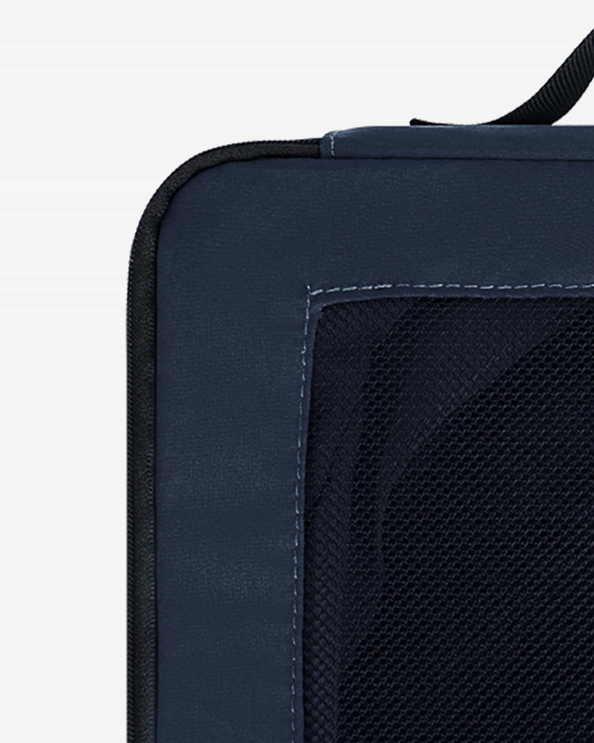 Dark Blue packing cube set showing organization details