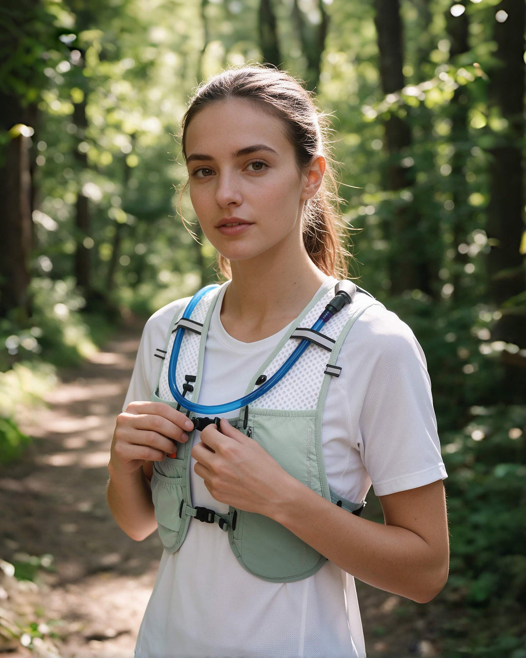 Lightweight Hydration Vest with 2L Bladder