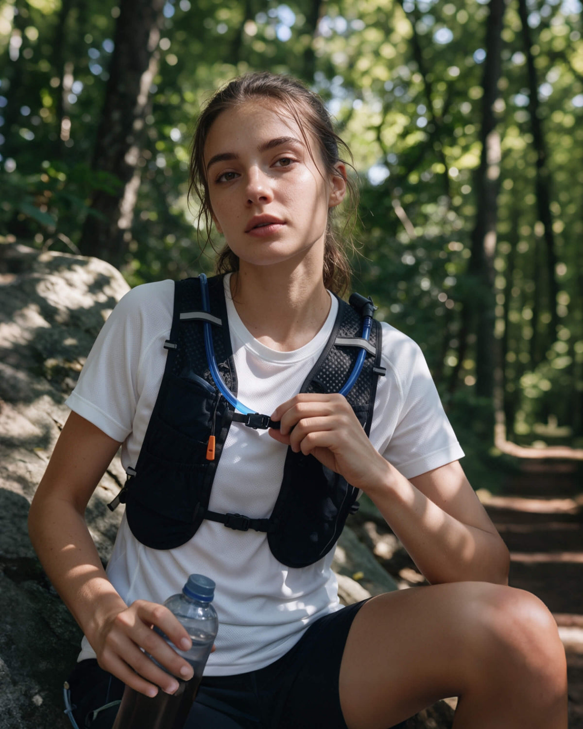Lightweight Hydration Vest with 2L Bladder