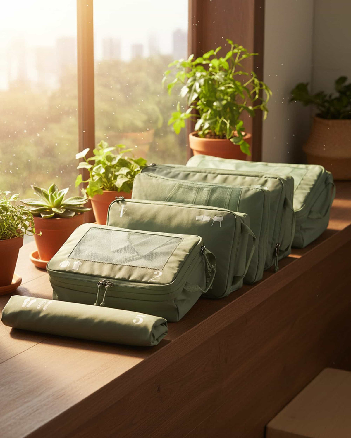5-Piece Compression Packing Cubes Set