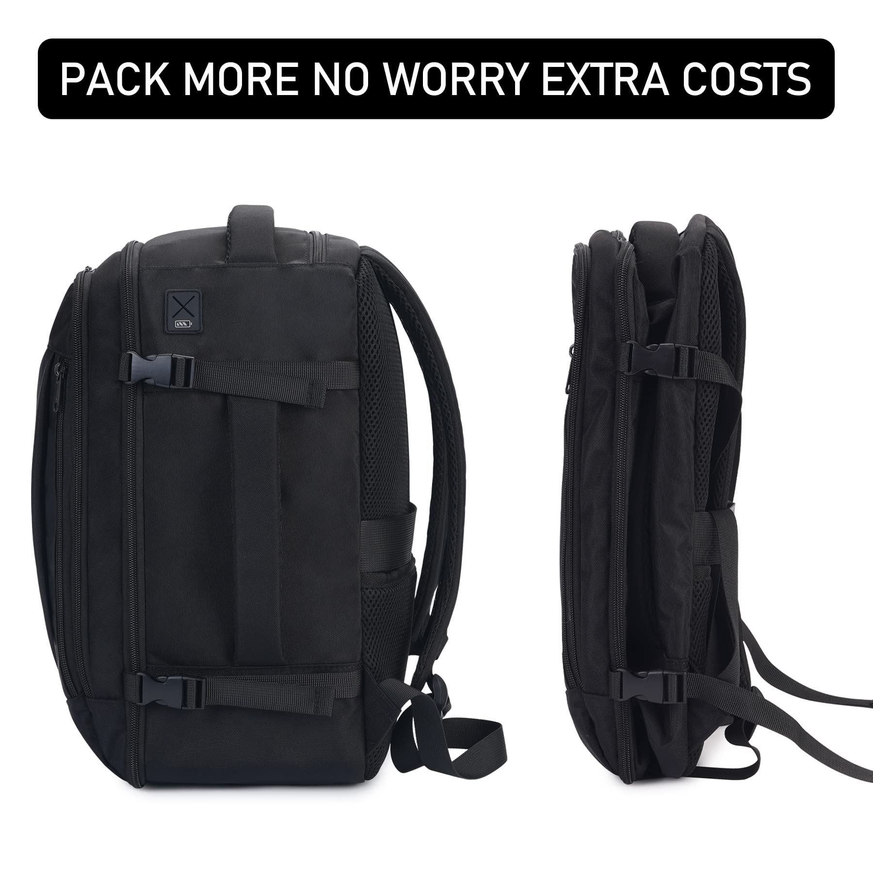 ECOHUB Travel Backpack 18x14x8 Spirit Airlines Personal Item Bag Carry On Backpack 13 Pockets